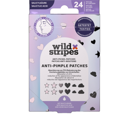 Wild Stripes Parches Anti-Pimple Holo Clear 24U