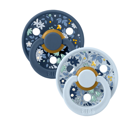 Bibs Chupete Colour Mix Baby Blue Mix 6M+ 2 unidad