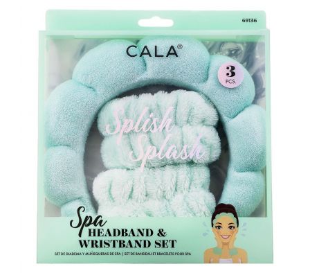 Cala Set de Diadema + Muñeca de Spa Verde Menta 