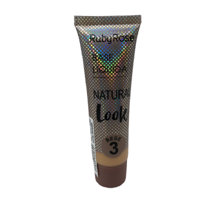 RubyRose Base Liquida Natural Look Beige 3