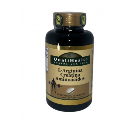 Qualihealth Arginina Creatina Aminoacido 60 Caps