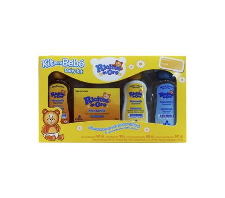 Ricitos Manzanilla Kit Para Bebé 4 Piezas