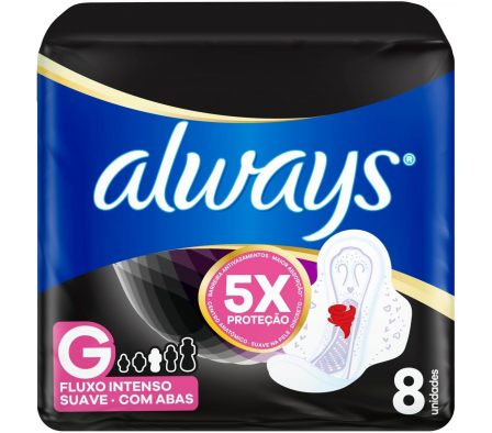 Always Toalla Higienica G Suave 8 Unidades