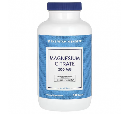 The Vitamin Shoppe Magnesium Citrate 200MG 300 Tab