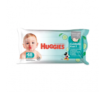 Toallas Húmedas Huggies Cuidado 4 en 1 80U