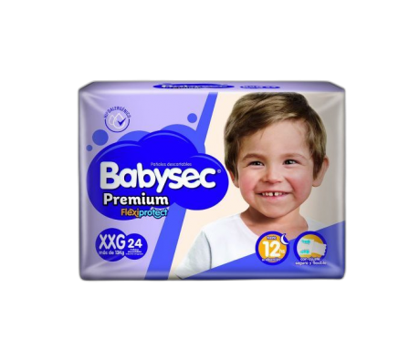 BabySec Pañal Premium XXG 24 Unidades.