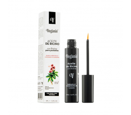 Veganis Aceite de Ricino Para Pestañas 5ML
