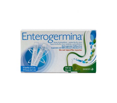 Enterogermina Esporas de Bacillus Clausii Resisten