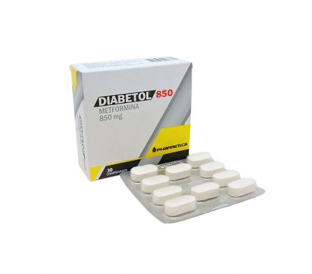 Diabetol 850 Metformina HCI 850 mg - Caja de 30 Co
