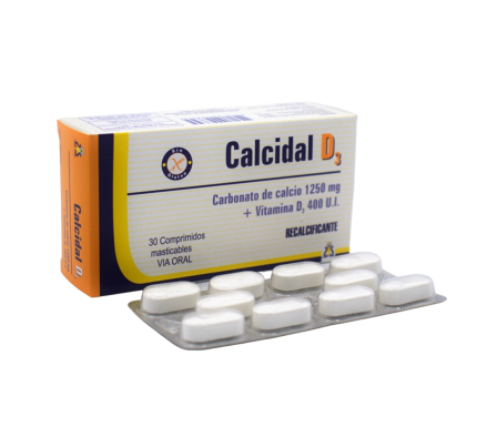 Calcidal D3 - 30 Comprimidos Masticables