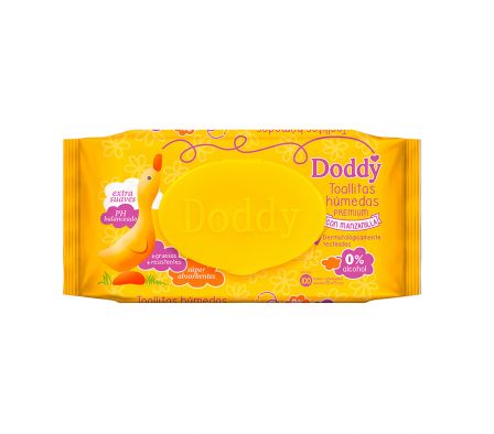 Doddy Toallitas Humedas Manzanilla 100 Unidades.