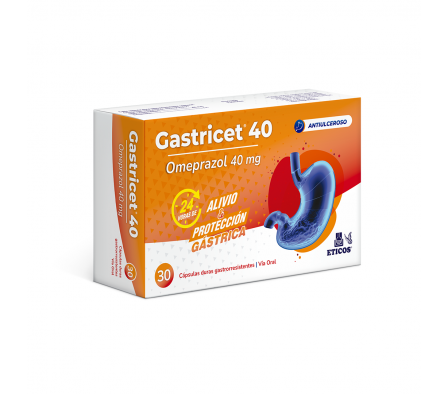 Gastricet 40 - 30 Cápsulas Gastrorresistentes