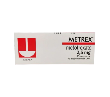 Metrex Metotrexato 2,5mg 20 Comprimidos