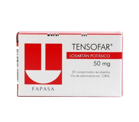 Tensofar Losartan Potasico 50mg 30 Compridos