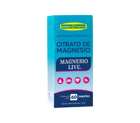 Nature’s Garden Citrato de Magnesio Live 60 Tablet