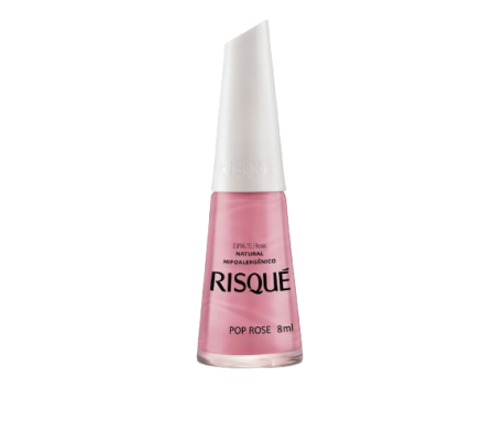 Risque Esmalte Natural Pop Rose 8ml