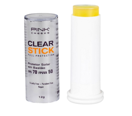 PinkCheeks Clear Stick Transparente FPS70 UV 50
