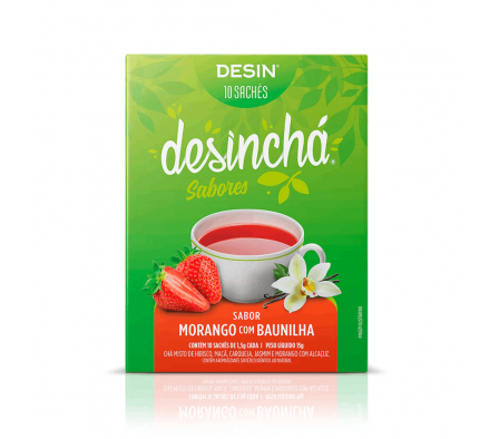 Desincha Té Frutilla y Vainilla 10 Sobres