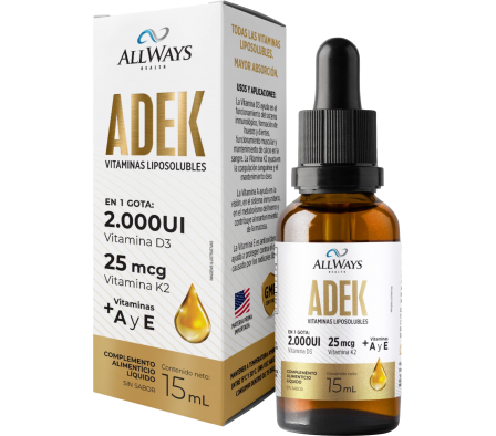 Allways Health Adek Vitamina Liposolubles 15ml