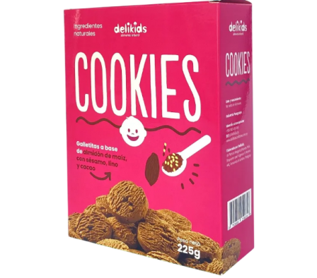 Delikids Galletitas de Almidon C/Sesamo Lino Cacao