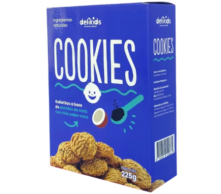 Delikids Galletitas de Almidon C/Chia Sabor Coco