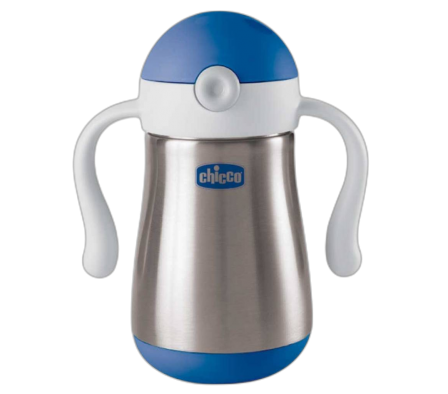 Chicco Vaso Inox PowerCup Azul 18m+ 237ml 