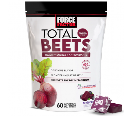 Force Factor Total Beets Presion Acai 60 unidades