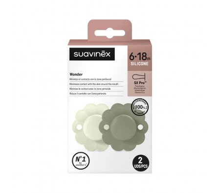 Suavinex Chupete Ergonómico 6/18m Aqua/Green