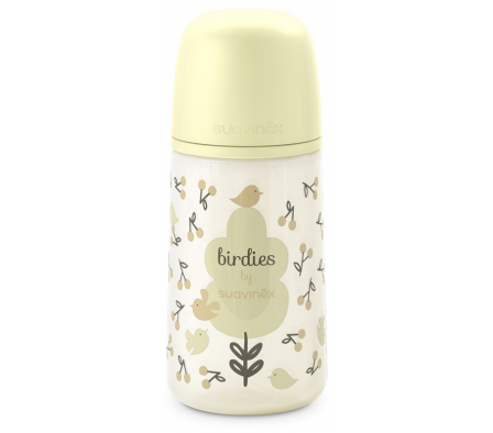 Suavinex Biberon Flujo Medio 3m+ Birdies 270ml