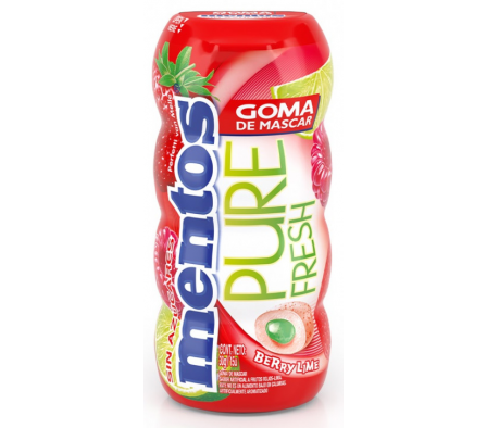 Mentos Chicle  Pocket Red Lime de 30 gr.