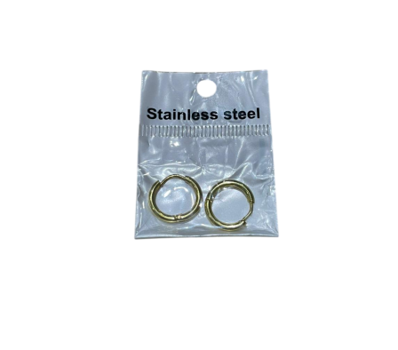 Bling Argolla Mini Acero Dorado